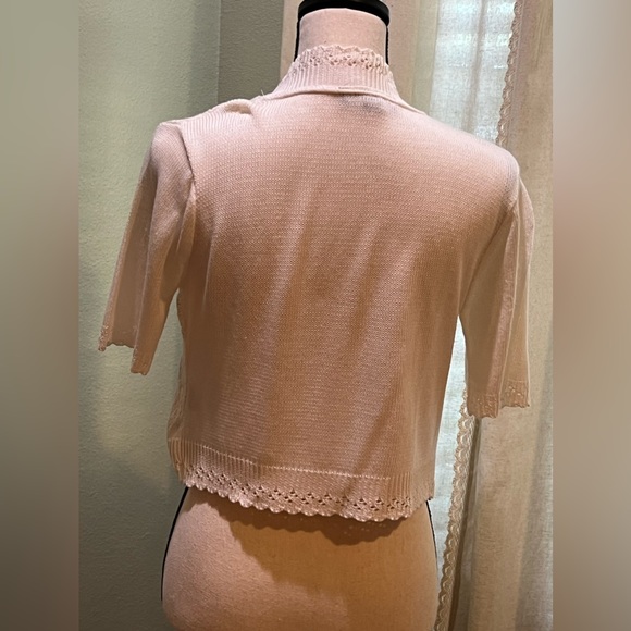 Perceptions White Medium Crocheted Cardigan - Picture 2 of 9